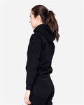 Lane Seven LS16001 Unisex Urban Hoodie Sweatshirt - Black - model side