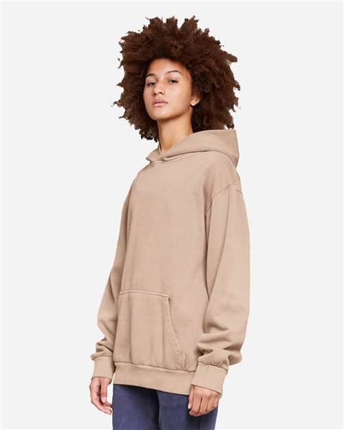 Lane Seven LS16001 Unisex Urban Hoodie Sweatshirt - Pigment Burro - model side