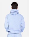 Lane Seven LS16001 Unisex Urban Hoodie Sweatshirt - Pigment Grape Ice - model back