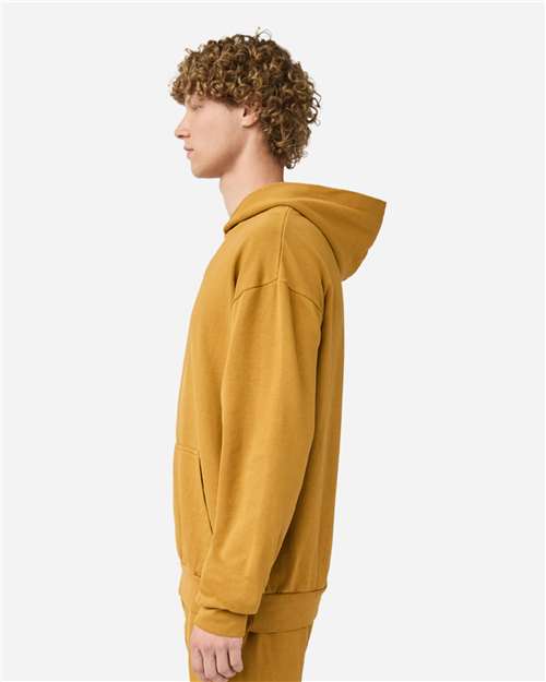 Lane Seven LS16001 Unisex Urban Hoodie Sweatshirt - Pigment Peanut Butter - model side
