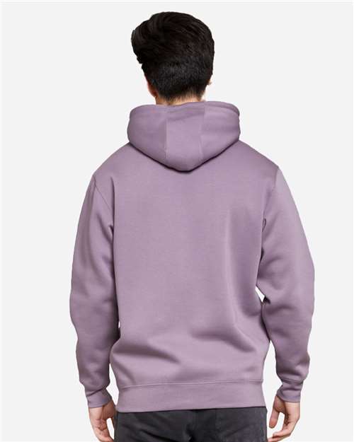 Lane Seven LS19001 Unisex Heavyweight Hoodie Sweatshirt - Lavender - model back