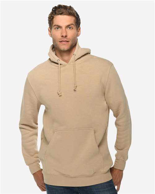 Lane Seven LS19001 Unisex Heavyweight Hoodie Sweatshirt - Mushroom - model front