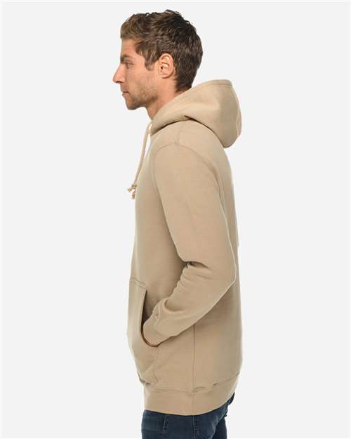 Lane Seven LS19001 Unisex Heavyweight Hoodie Sweatshirt - Mushroom - model side