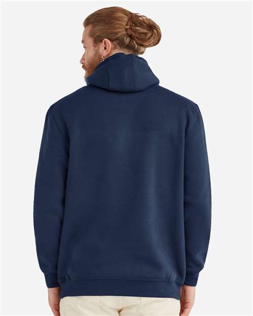 Lane Seven LS19001 Unisex Heavyweight Hoodie Sweatshirt - Navy - model back