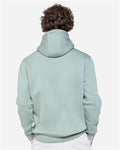 Lane Seven LS19001 Unisex Heavyweight Hoodie Sweatshirt - Sage - model back