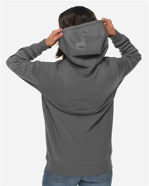 Lane Seven LS19001 Unisex Heavyweight Hoodie Sweatshirt - Storm - model back