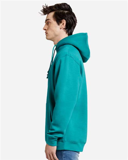Lane Seven LS19001 Unisex Heavyweight Hoodie Sweatshirt - Teal - model side