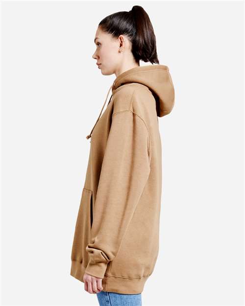 Lane Seven LS19001 Unisex Heavyweight Hoodie Sweatshirt - Toasted Coconut - model side