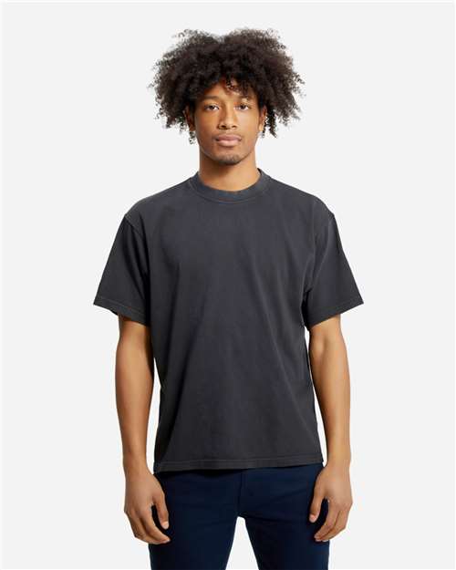 Lane Seven LS16005 Unisex Urban Heavyweight Tee - Pigment Black - model front