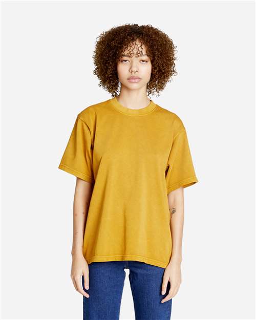 Lane Seven LS16005 Unisex Urban Heavyweight Tee - Pigment Peanut Butter - model front