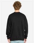Lane Seven LS16004 Unisex Urban Crewneck Sweatshirt - Black - model back