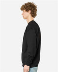 Lane Seven LS16004 Unisex Urban Crewneck Sweatshirt - Black - model side