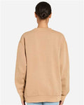 Lane Seven LS16004 Unisex Urban Crewneck Sweatshirt - Pigment Burro - model back