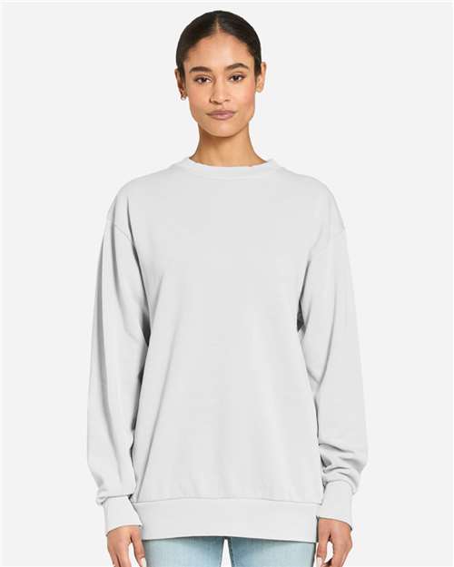 Lane Seven LS16004 Unisex Urban Crewneck Sweatshirt - Pigment Lunar Rock - model front