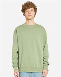 Lane Seven LS16004 Unisex Urban Crewneck Sweatshirt - Pigment Oil Green - model front