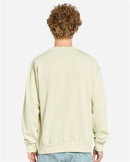 Lane Seven LS16004 Unisex Urban Crewneck Sweatshirt - Pigment Pistachio - model back