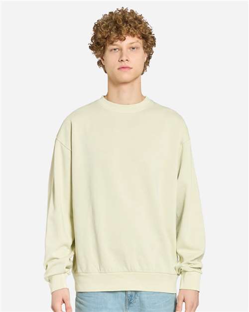Lane Seven LS16004 Unisex Urban Crewneck Sweatshirt - Pigment Pistachio - model front