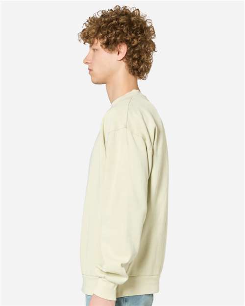 Lane Seven LS16004 Unisex Urban Crewneck Sweatshirt - Pigment Pistachio - model side