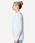 Lane Seven LS16004 Unisex Urban Crewneck Sweatshirt - White - model side