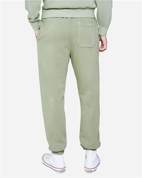 Lane Seven LS16006 Unisex Urban Joggers - Pigment Oil Green - model back