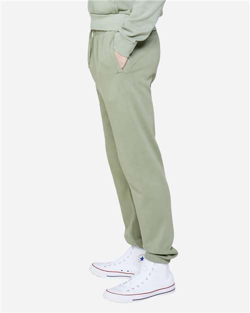 Lane Seven LS16006 Unisex Urban Joggers - Pigment Oil Green - model side