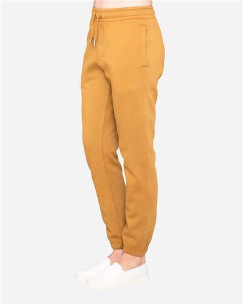 Lane Seven LS16006 Unisex Urban Joggers - Pigment Peanut Butter - model side