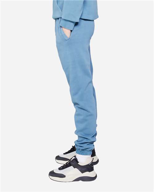Lane Seven LS16006 Unisex Urban Joggers - Pigment Pebble Blue - model side