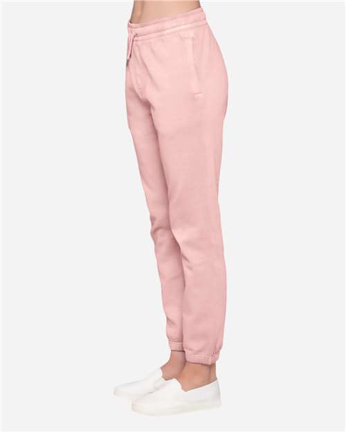 Lane Seven LS16006 Unisex Urban Joggers - Pigment Salmon - model side