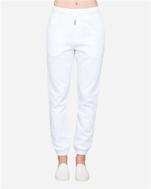 Lane Seven LS16006 Unisex Urban Joggers - White - model front