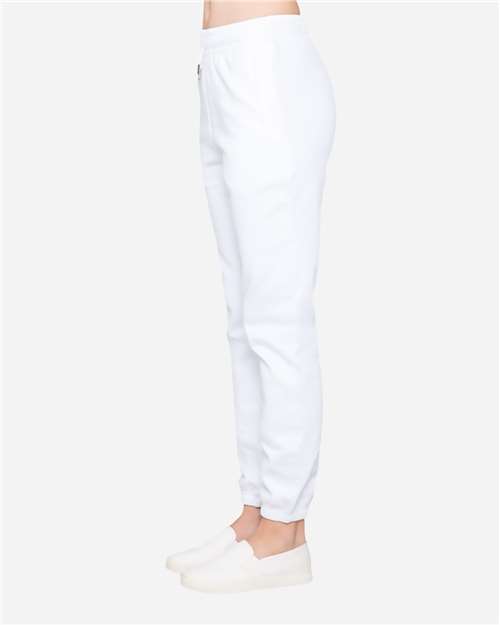 Lane Seven LS16006 Unisex Urban Joggers - White - model side