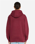 Lane Seven LS14003 Unisex Premium Full-Zip Hoodie Sweatshirt - Burgundy - model back