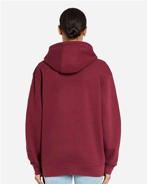 Lane Seven LS14003 Unisex Premium Full-Zip Hoodie Sweatshirt - Burgundy - model back