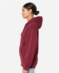 Lane Seven LS14003 Unisex Premium Full-Zip Hoodie Sweatshirt - Burgundy - model side