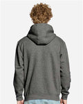 Lane Seven LS14003 Unisex Premium Full-Zip Hoodie Sweatshirt - Charcoal Heather - model back