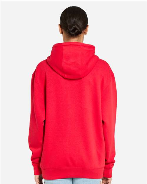 Lane Seven LS14003 Unisex Premium Full-Zip Hoodie Sweatshirt - Red - model back