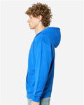 Lane Seven LS14003 Unisex Premium Full-Zip Hoodie Sweatshirt - Royal - model side