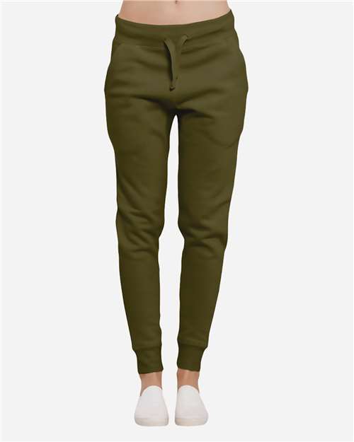 Lane Seven LST006 Unisex Premium Joggers - Army Green - model front
