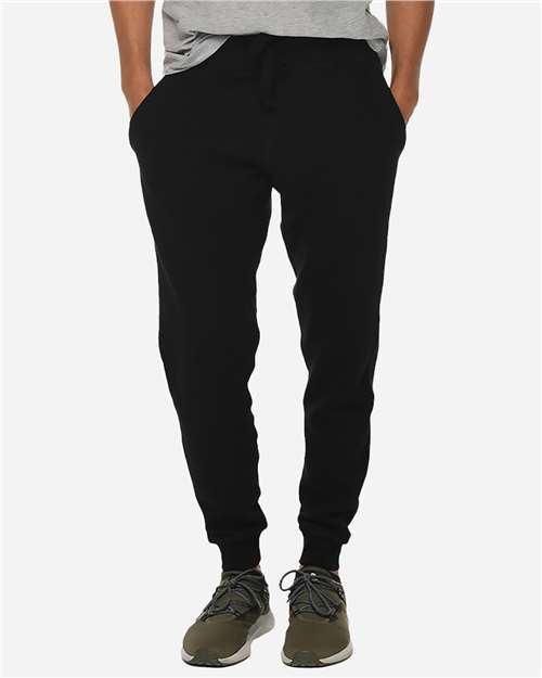 Lane Seven LST006 Unisex Premium Joggers - Black - model front