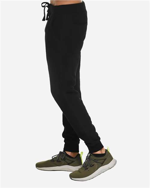 Lane Seven LST006 Unisex Premium Joggers - Black - model side