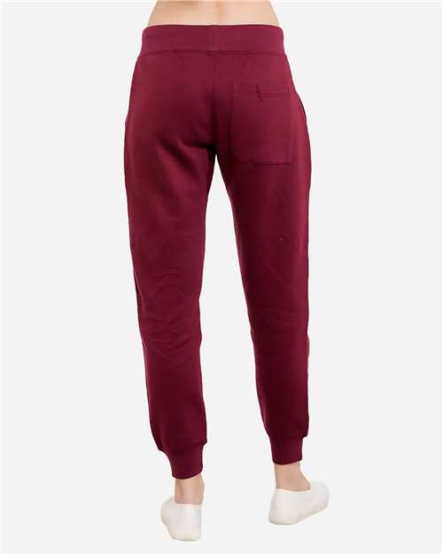 Lane Seven LST006 Unisex Premium Joggers - Burgundy - model back