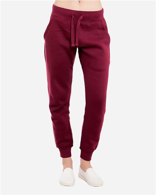 Lane Seven LST006 Unisex Premium Joggers - Burgundy - model front