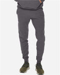 Lane Seven LST006 Unisex Premium Joggers - Charcoal Heather - model front