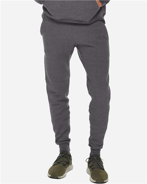 Lane Seven LST006 Unisex Premium Joggers - Charcoal Heather - model front