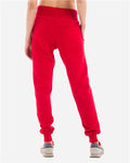 Lane Seven LST006 Unisex Premium Joggers - Red - model back