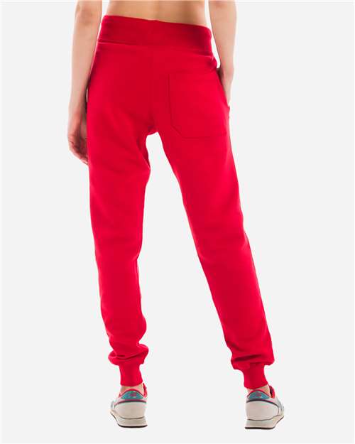 Lane Seven LST006 Unisex Premium Joggers - Red - model back