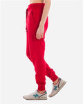 Lane Seven LST006 Unisex Premium Joggers - Red - model side