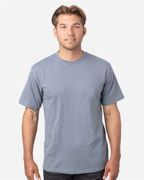 econscious EC1070 Reclaimist Fiber Vibes T-Shirt - Basalt Grey - model front