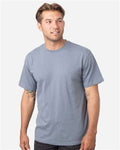 econscious EC1070 Reclaimist Fiber Vibes T-Shirt - Basalt Grey - model side