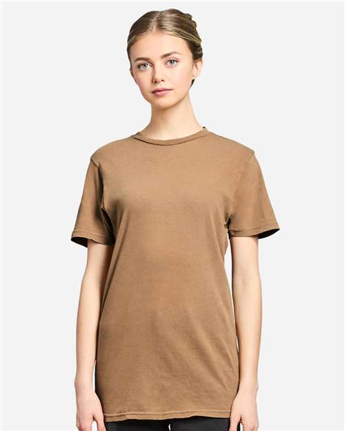 Lane Seven LST002 Unisex Vintage Tee - Vintage Camel - model front