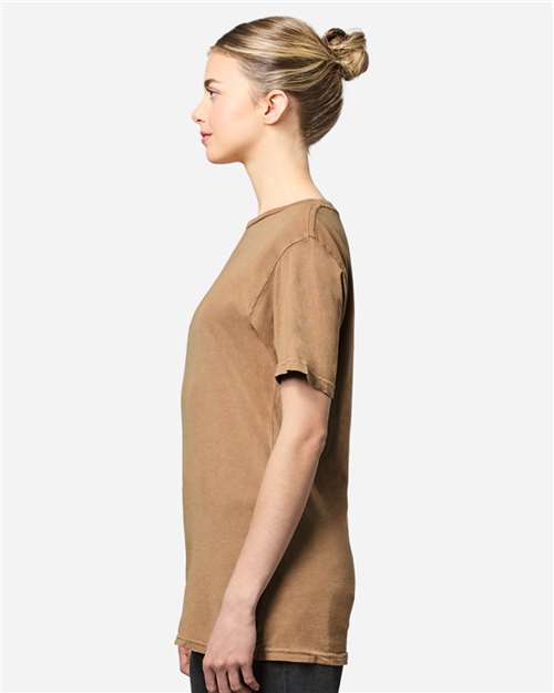 Lane Seven LST002 Unisex Vintage Tee - Vintage Camel - model side